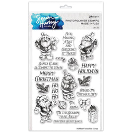 Sketched Santas - Simon Hurley Create Clear Stamps 6"X9"