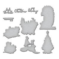 Sketched Christmas -Spellbinders Etched Dies By Simon Hurley