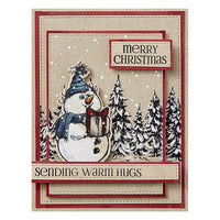 Sketched Snowmen - Spellbinders Etched Dies By Simon Hurley