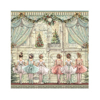 The Nutcracker - Stamperia Polyester Fabric 12"X12" 4/Pkg