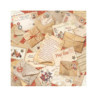 Gear Up For Christmas - Stamperia Polyester Fabric 12"X12" 4/Pkg