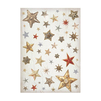 Gear Up For Christmas - Stamperia Assorted Rice Paper Backgrounds A6 8/Sheets