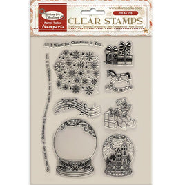 Gear Up For Christmas Snow Globes - Stamperia Clear Stamps
