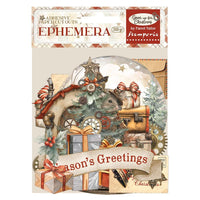 Gear Up For Christmas - Stamperia Cardstock Ephemera Adhesive Paper Cut Outs