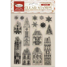 Gear Up For Christmas Cozy Houses - Stamperia Clear Stamps