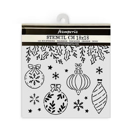 The Nutcracker Christmas Bells - Stamperia Stencil 7"X7"