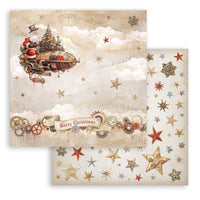 Gear Up For Christmas - Stamperia Double-Sided Paper Pad 12"X12" 10/Pkg