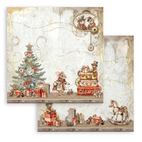 Gear Up For Christmas - Stamperia Double-Sided Paper Pad 12"X12" 10/Pkg