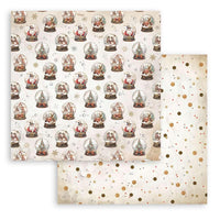 Gear Up For Christmas - Stamperia Backgrounds Double-Sided Paper Pad 12"X12" 10/Pkg