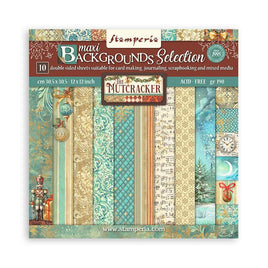 The Nutcracker - Stamperia Backgrounds Double-Sided Paper Pad 12"X12" 10/Pkg