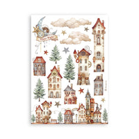 Gear Up For Christmas - Stamperia A5 Washi Pad 8/Pkg