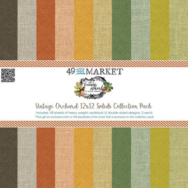 Vintage Orchard Solids - 49 & Market Collection Pack 12"X12"