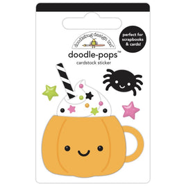 Pumpkin Latte, Hey Pumpkin - Doodlebug Doodle-Pops 3D Sticker