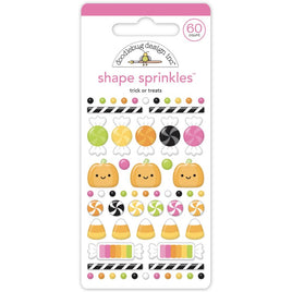 Trick Or Treats, Hey Pumpkin - Doodlebug Sprinkles Adhesive Enamel Shapes