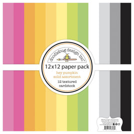 Hey Pumpkin - Doodlebug Textured Double-Sided Cardstock 12"X12"