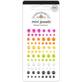 Halloween Assortment, Hey Pumpkin - Doodlebug Adhesive Mini Jewels