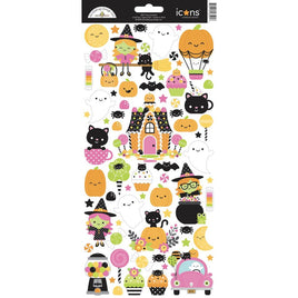 Icons, Hey Pumpkin - Doodlebug Cardstock Stickers