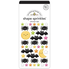 Halloween Night, Hey Pumpkin - Doodlebug Sprinkles Adhesive Enamel Shapes