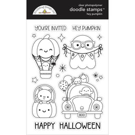 Hey Pumpkin - Doodlebug Clear Doodle Stamps