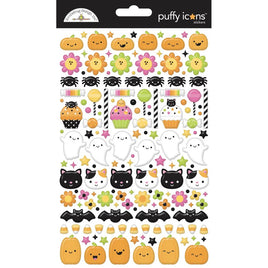 Icons, Hey Pumpkin - Doodlebug Puffy Stickers
