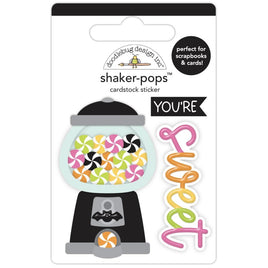 Spooky Sweet, Hey Pumpkin - Doodlebug Shaker-Pops 3D Sticker