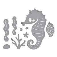 Luna The Seahorse - Spellbinders Etched Die From The Out And About Collection