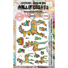 Angelic Deer Guardians - AALL And Create A6 Photopolymer Clear Stamp Set