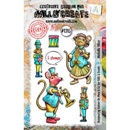 Melodic Mice - AALL And Create A7 Photopolymer Clear Stamp Set