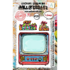 Retro Treasures - AALL And Create A7 Photopolymer Clear Stamp Set