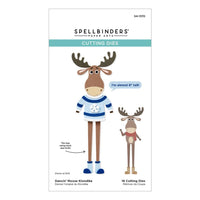 Dancin' Moose Klondike - Spellbinders Etched Dies From Dancin' Christmas Friends
