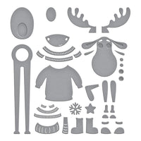 Dancin' Moose Klondike - Spellbinders Etched Dies From Dancin' Christmas Friends