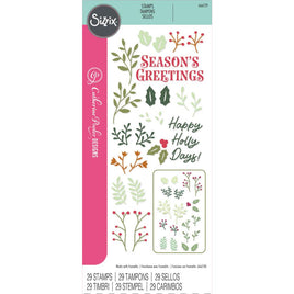 Happy Holly Days - Sizzix Clear Stamps Set 29/Pkg By Catherine Pooler