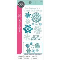 White Christmas - Sizzix Clear Stamps Set 12/Pkg By Catherine Pooler