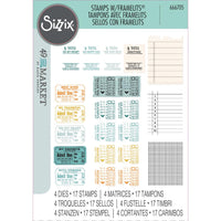 Forever Journal Essentials - Sizzix A5 Clear Stamps With Framelits Die By 49 And Market