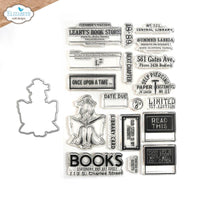 The Bookstore - Elizabeth Craft Stamp And Die Set