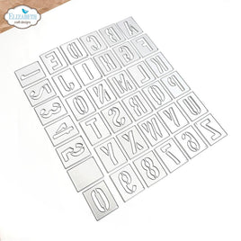 Stencil Alphabet - Elizabeth Craft Metal Die