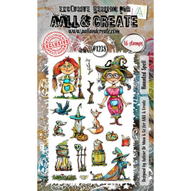 Haunted Spell - AALL And Create A6 Photopolymer Clear Stamp Set