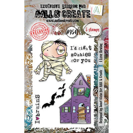 I Love Brains - AALL And Create A7 Photopolymer Clear Stamp Set