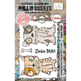 Zombie Night - AALL And Create A7 Photopolymer Clear Stamp Set