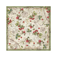 Forest - Stamperia Polyester Fabric 12"X12" 4/Pkg