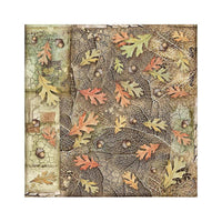 Forest - Stamperia Polyester Fabric 12"X12" 4/Pkg