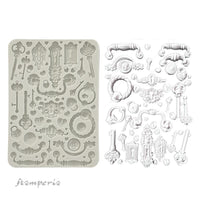 Golden Harmony Keys Handles And Locks - Stamperia Silicone Mold A5