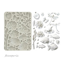 Forest Fish And Dragonfly - Stamperia Silicone Mold A5