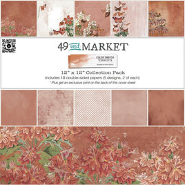 Color Swatch: Terracotta - 49 & Market Collection Pack 12"X12"