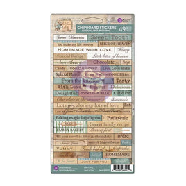 The Home Baker Chipboard Stickers 49/Pkg