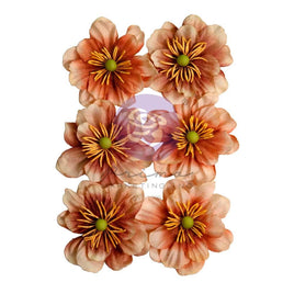 Caramel Delight - Prima Marketing Paper Flowers 6/Pkg