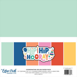 Hip Hip Hooray - Echo Park Solids Collection Kit 12"X12"