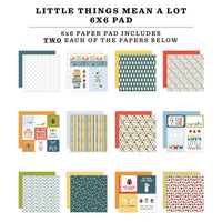 Little Things Mean A Lot - Echo Park Double-Sided Paper Pad 6"X6"