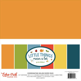 Little Things Mean A Lot - Echo Park Solids Collection Kit 12"X12"