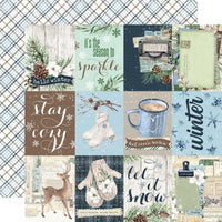 Simple Vintage Fresh Snow - Simple Stories Collection Kit 12"X12"